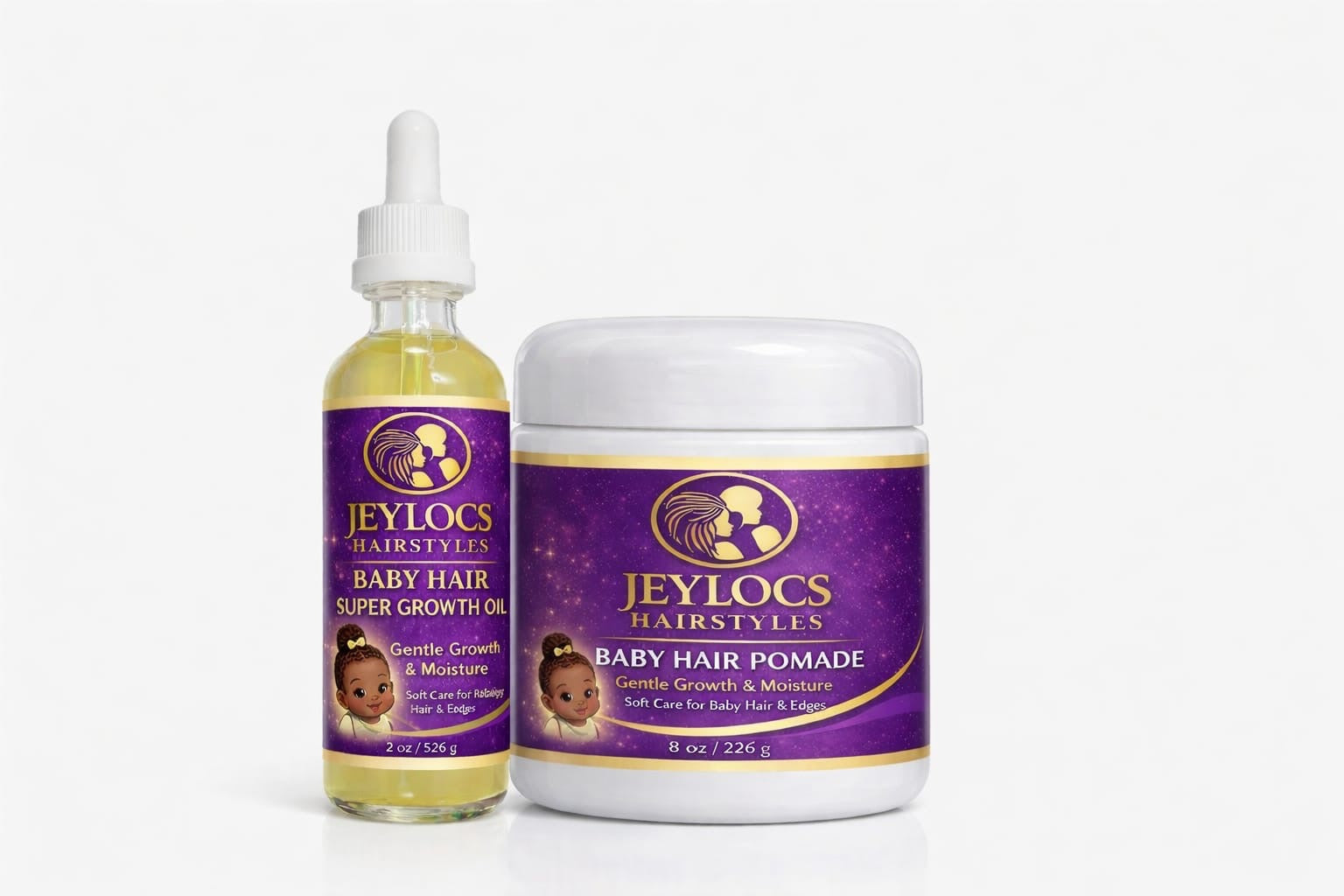 ORGANIC BABY MIRACLE DROPS & NOURISHING BABY HAIR POMADE